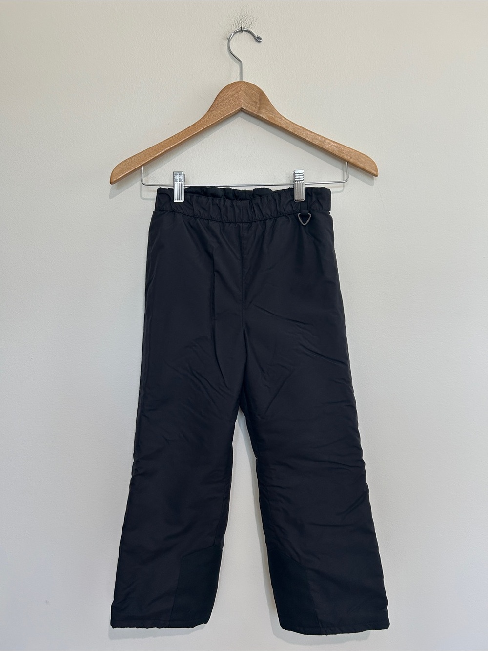 Columbia Black Kids Snow Pants with Back Flap Pocket Size 6 7 EUC
